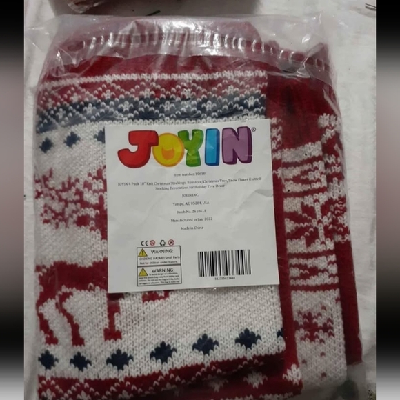 🎅 4 Pack Gorgeous Knit Stockings🎄 Brand New - Picture 11 of 13